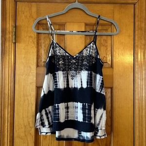 EXPRESS Embellished Tie Dye Tank